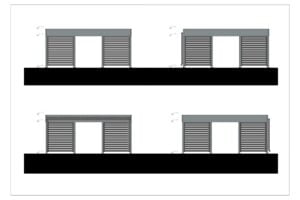 Aluminium dubbele carport belsay 04