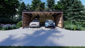 Houten Dubbele Carport Pilling 01