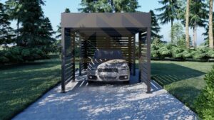 Moderne Aluminium carport felton 01