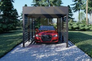 Moderne Aluminium carport oxnam 02