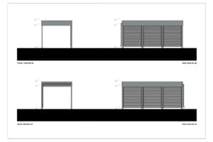 Moderne Aluminium carport oxnam 04