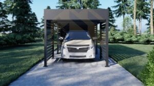 Moderne Aluminium carport snitter 01