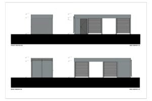 Moderne Aluminium carport snitter 02