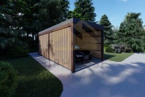 Moderne Houten Carport Heaton 03