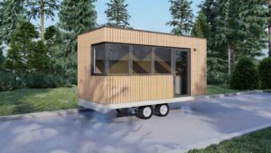 GeÏnstalleerd Houten Mobile Home Taranto 01