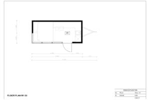 GeÏnstalleerd Houten Mobile Home Taranto 01 plan