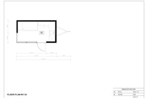 GeÏnstalleerd houten mobile home vasto 01 plan