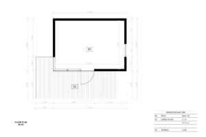 houten tuinkantoor caracas 01 plan