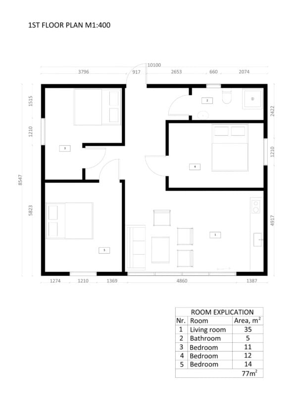 Modern Houten Huis Oslo 01 plan