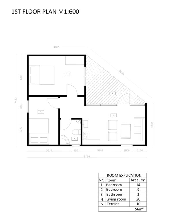 Modern Houten Huis SIP Geïsoleerd London-01 plan