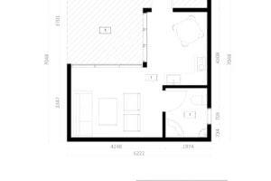 modern houten tuinhuis dublin 01 plan