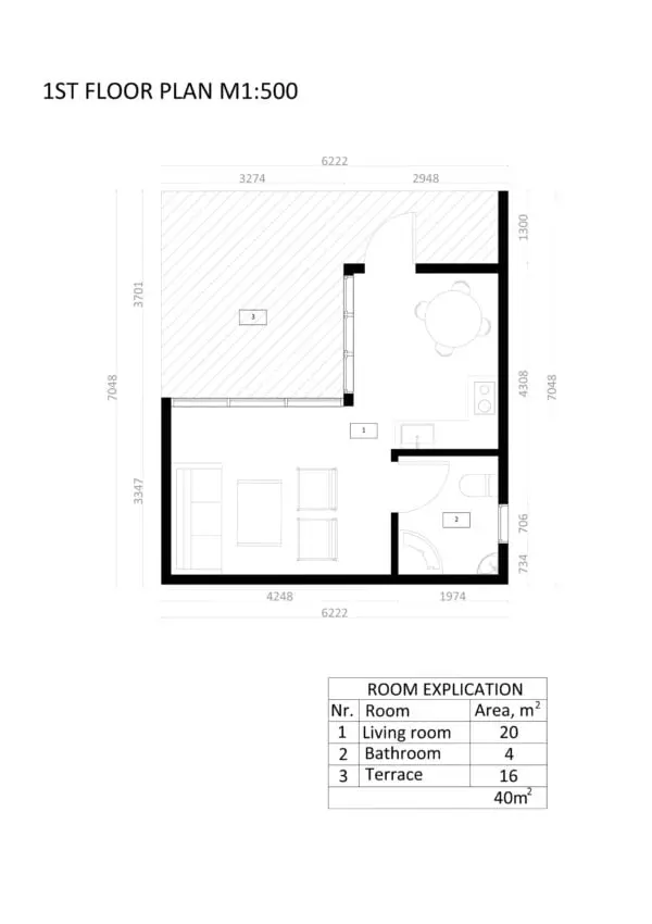 modern houten tuinhuis dublin 01 plan