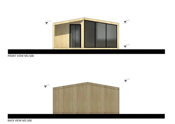 modern houten tuinhuis dublin 01 facad