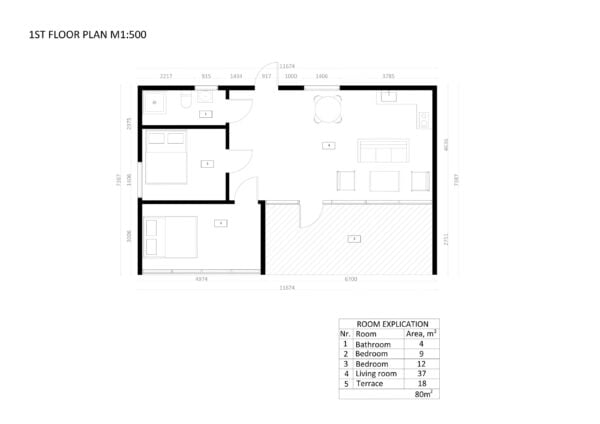 Modern Huis SIP Geïsoleerd Brasilia plan