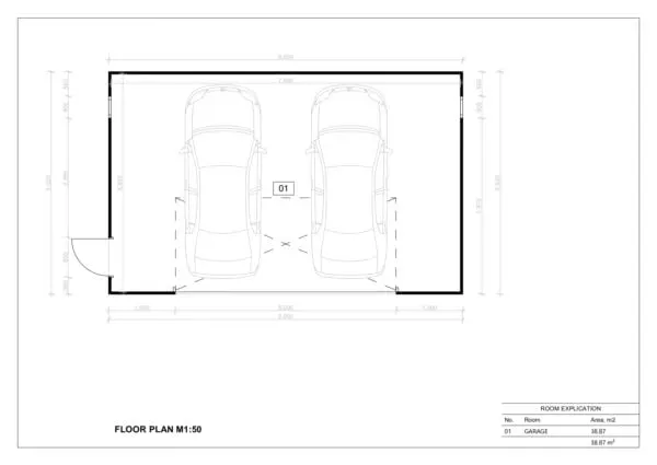 Prefab Dubbele Garage Coverack 07