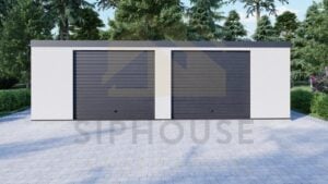 Prefab Dubbele Garage Helstonas 01