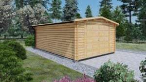 prefab garage hout alesund 01