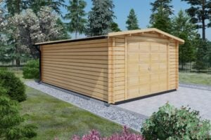 prefab garage hout alesund 01