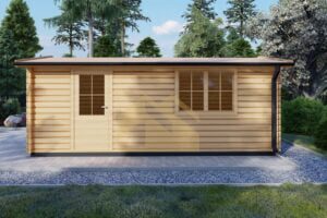 prefab garage hout alesund 04