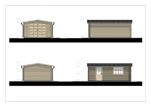prefab garage hout alesund 05