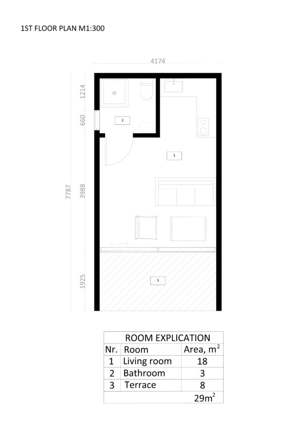 Tuinhuis Geïsoleerd SIP Tripoli 01 plan