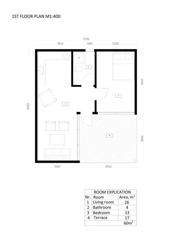 Tuinhuis SIP Geïsoleerd Liverpool 01 plan