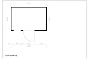 wooden garden shed aurelius 01 plan