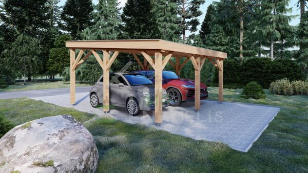 Houten Dubbele Carport Aethelstan, 5x5 m 2