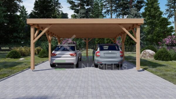 Houten Dubbele Carport Aethelstan, 6x6 m 4