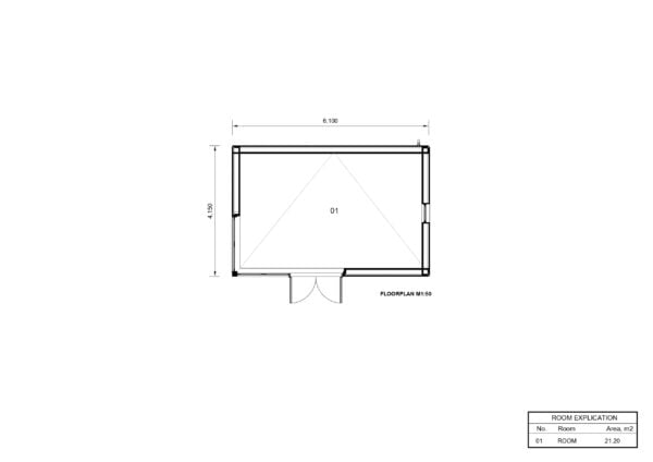 Houten Huis Hugo (34mm + gevelbekleding), 20m² 7