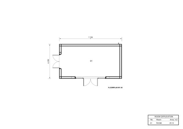 Houten Huis Hugo (34 mm + gevelbekleding), 24m² 7