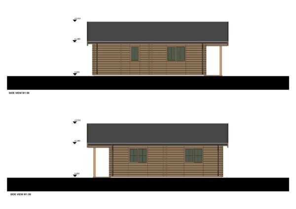 Blokhut Tess, (44+44mm), 100m² 7