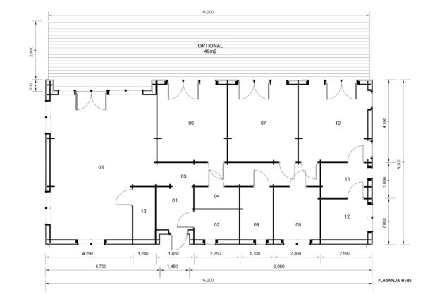 Houten Huis Zoe (Geïsoleerd, 44 mm + gevelbekleding), 115 m² 9