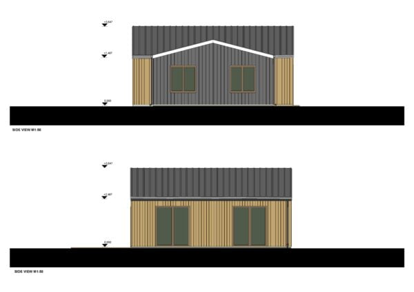 Houten Huis Seena (Geïsoleerd, 34 mm + Gevelbekleding), 80m² _drawings_1