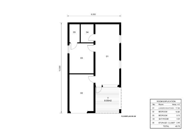 Houtskeletbouw Woonunit Rein (Geïsoleerd) 60m² 7