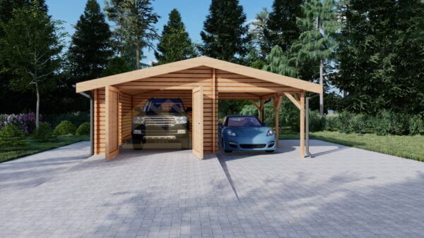 houten-garage-carport-perdikkas-37m²