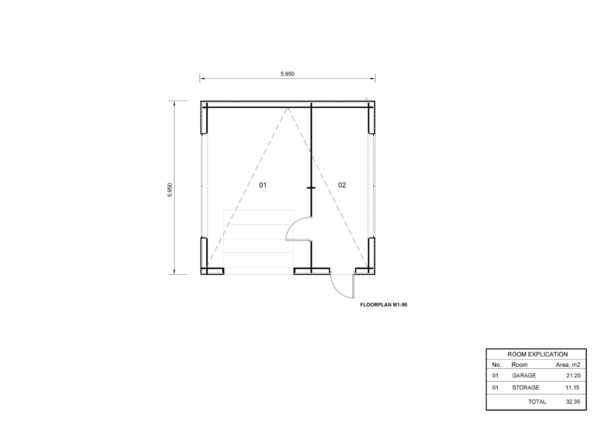 houten-garage-johan-34-mm-gevelbekleding-6x6-m-01drw