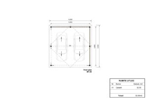 Dubbele houten carport Subaru SR, 6x6, 36m²