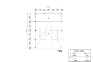 Dubbele stalen carport met berging Rita SA, 6x7.8, 44m²