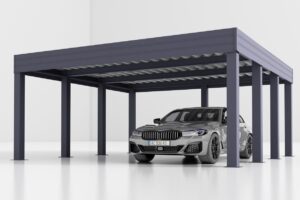 Dubbele Stalen Carport Rita A, 6x6, 36m²