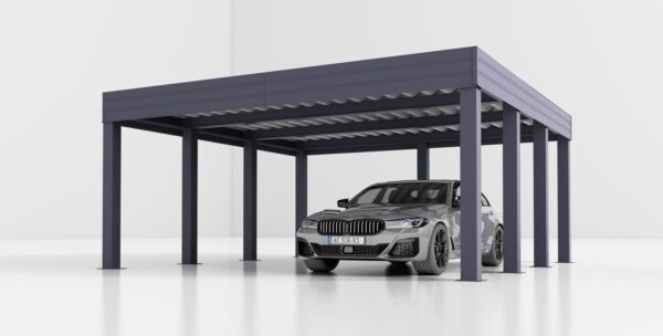 Dubbele Stalen Carport Rita A, 6x6, 36m²