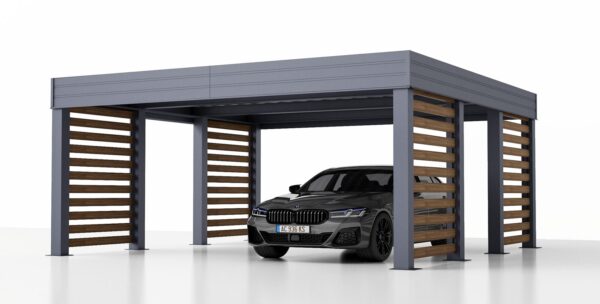 Dubbele Stalen Carport Rita SR, 6x6, 36m²