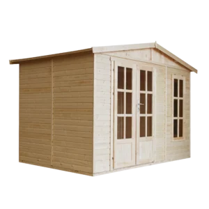 Garden Office With Floor and Shingles – 303 x 199 cm – 6 m2-01