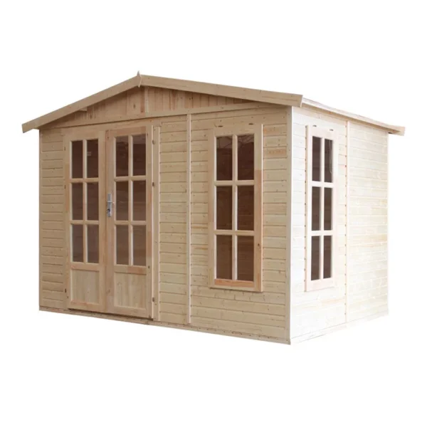 Garden Office With Floor and Shingles – 303 x 199 cm – 6 m2-02