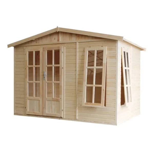 Garden Office With Floor and Shingles – 303 x 199 cm – 6 m2-04