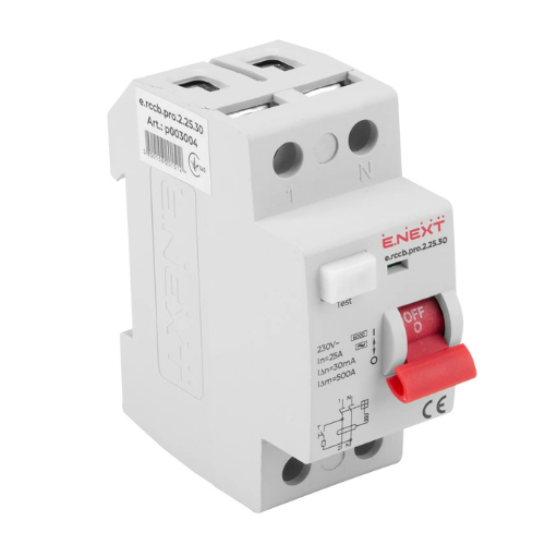 Met stroomafvoerrelais 25A