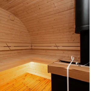 LED-verlichting onder de banken