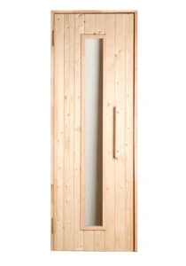 Houten Deur Met Gehard Glas